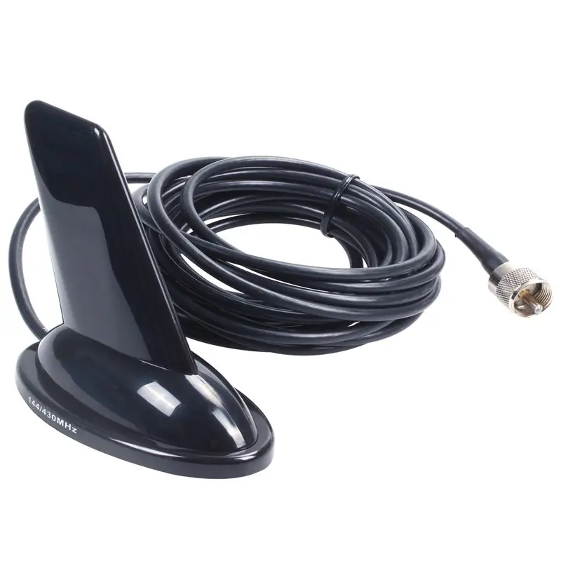 Двухдиапазонная антенна Aerial Shark fin с 5 м чисто медным коаксиальным кабелем для Kenwood