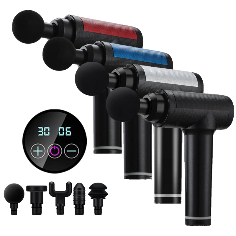 Мини массажный пистолет мышечная вибрация массажер для тела шеи спины массажеры