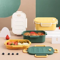 portable lunch box microwavable multi layer food grade pp thick leak proof thermal insulation school office kitchen tools