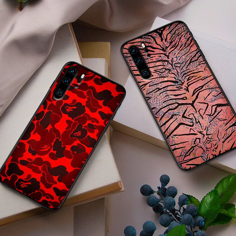 Мягкий силиконовый чехол с камуфляжным узором для huawei P30 Lite Pro P Smart 2016 2019 P8 P9 P10 P20 TPU