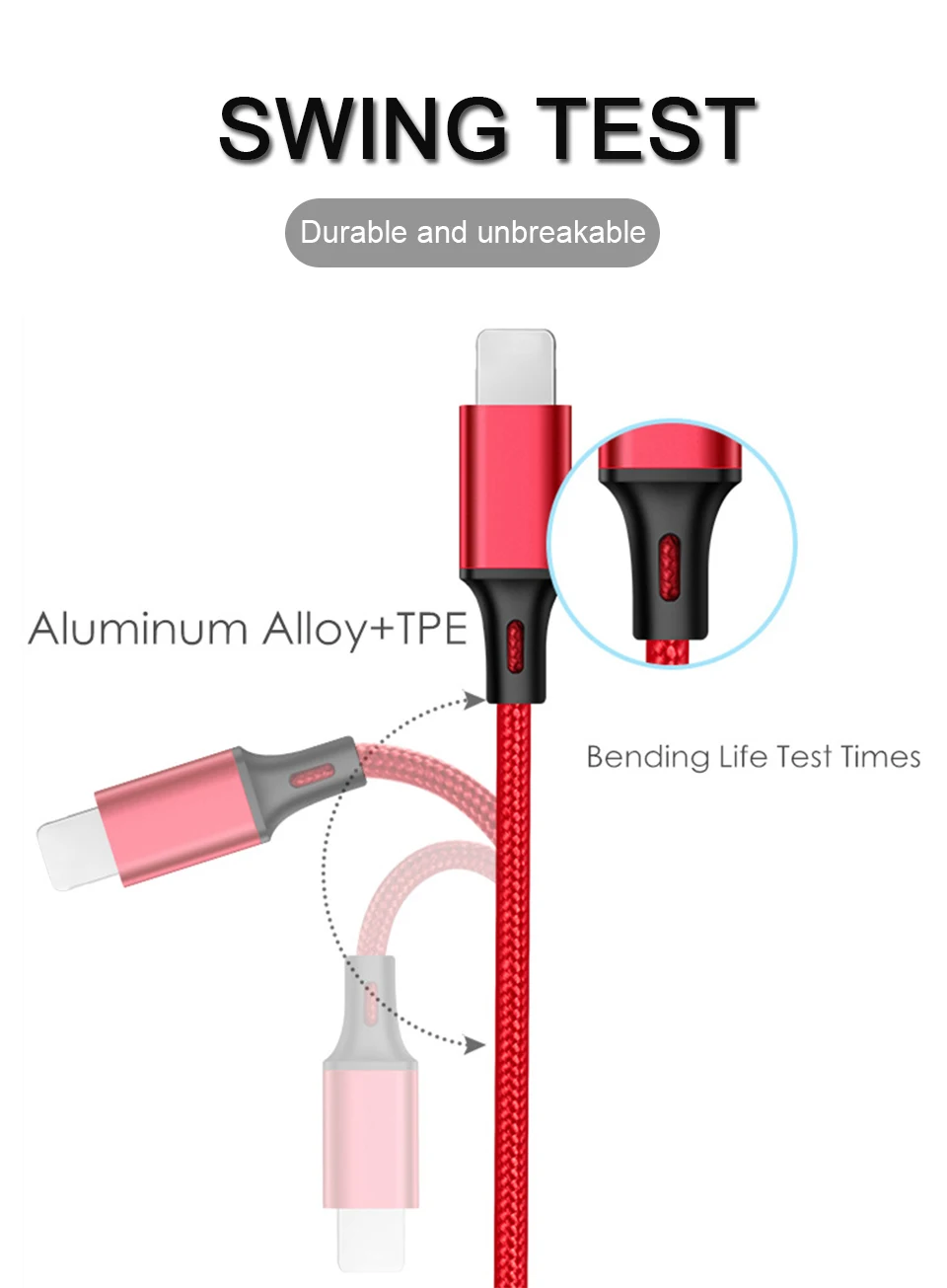 3 в 1 USB кабель type C type-c iOS Micro USB кабели Android 5V2A Быстрая зарядка провод зарядного устройства нейлоновый шнур для мобильного телефона