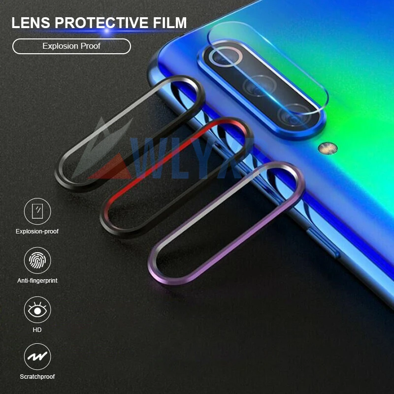 Закаленное стекло+ металлическое защитное кольцо для Xiao mi Red mi Note 8 7 Pro K20 объектив камеры HD Защита экрана для mi 9 9T защитная пленка