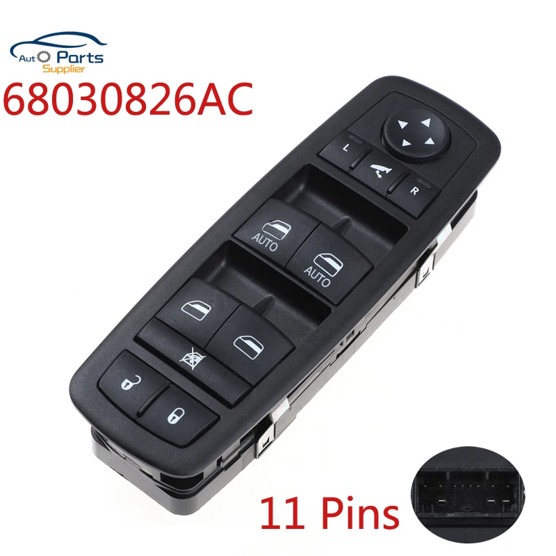 

68030826AC Window Lifter Switch Front Left With folding function For Jeep Grand Cherokee IV WK High Quality