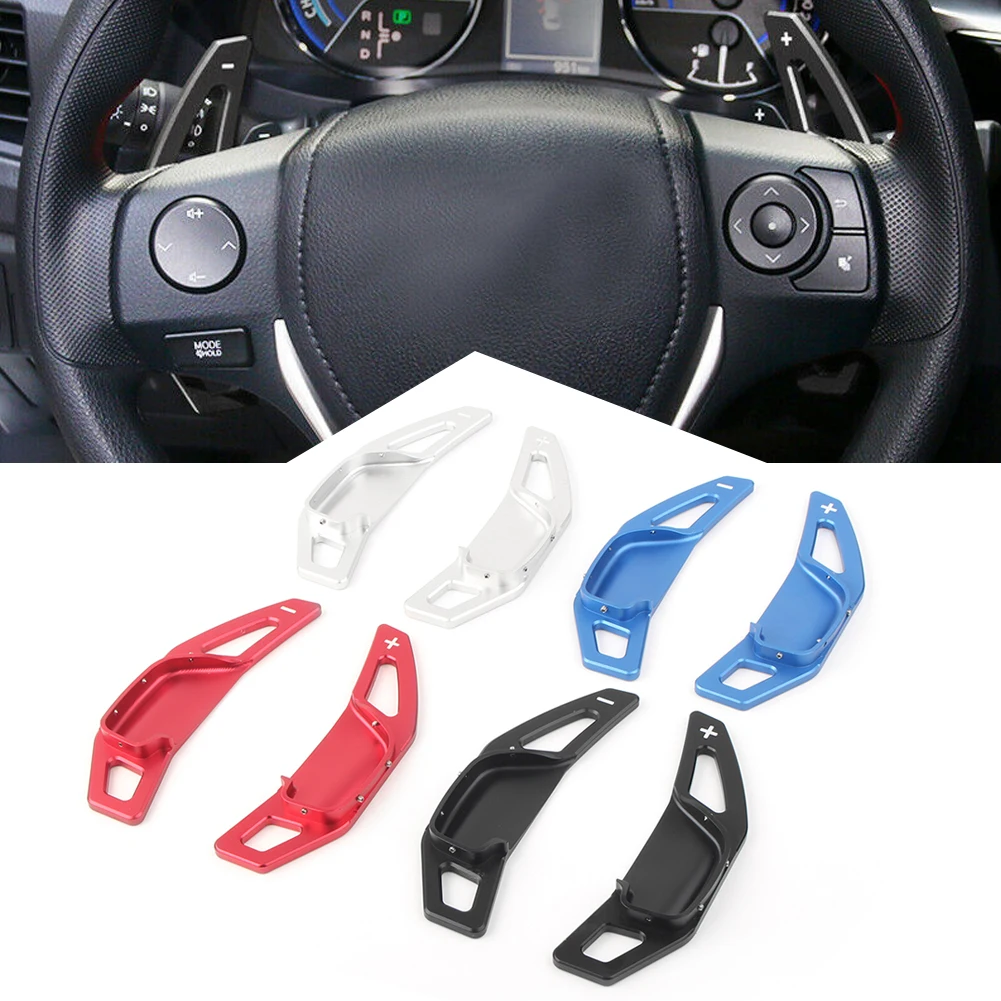 

Car Steering Wheel Gear Shift Extension Paddles For Toyota RAV4 Camry Mark X 2013-2017 & Corolla 2013-2018 & Zelas 2011-2016