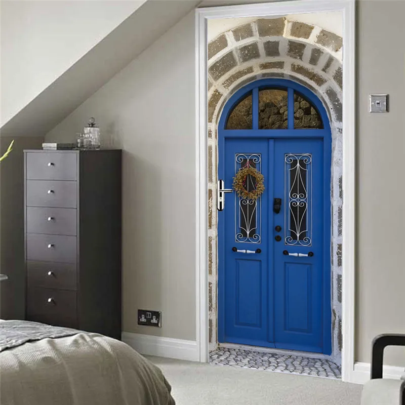 Новинка Рамадан Kareem декоративные наклейки на двери клейкие обои виниловые