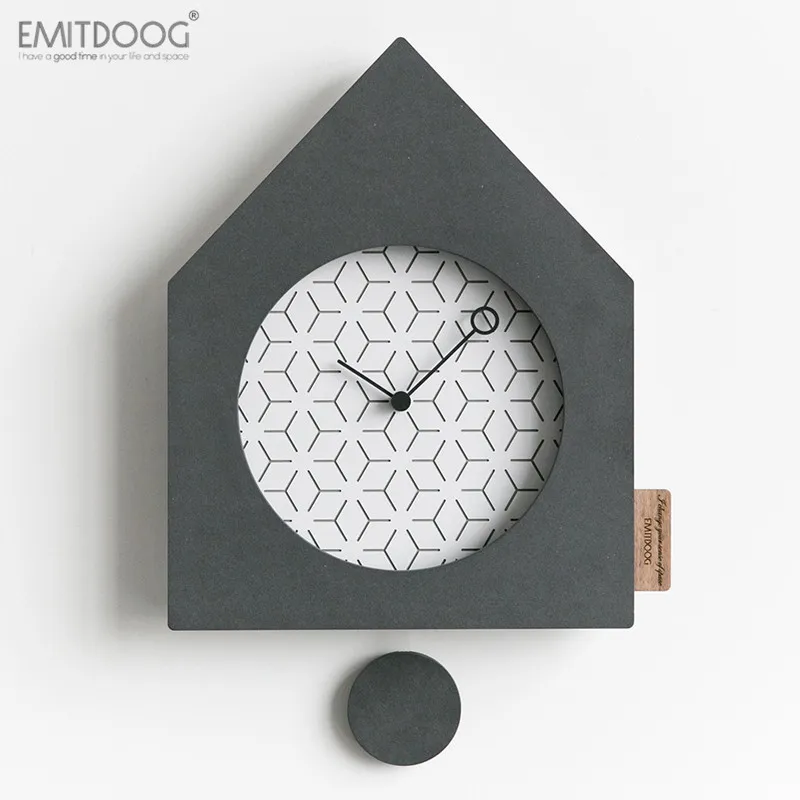 Настенные часы в скандинавском стиле простой бесшумный домашний декор лофт для