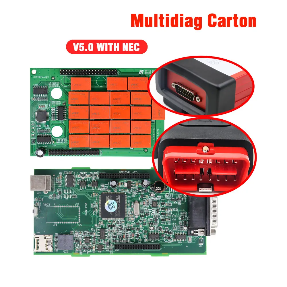 CDP TCS CDP Pro OBD2 зеленая доска R1 keygen для автомобилей/грузовиков OBD2 Бортовая Система диагностики II сканер кодов - Цвет: TCS MULTIDIAG 1