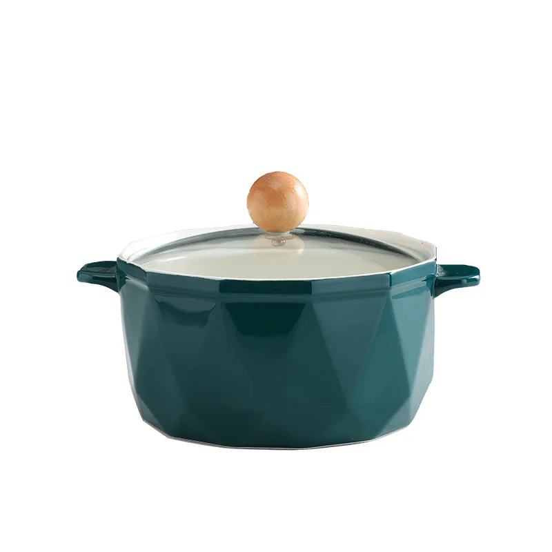 

Nordic Tableware 750ml Large-capacity Ceramic Bowl with Lid for Household Students To Prevent Scalding Instant Noodles Bowl