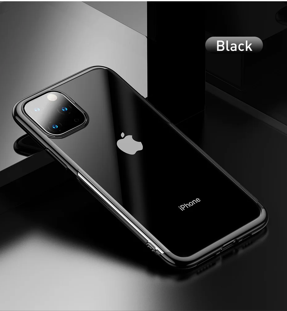 Роскошный прозрачный чехол Baseus для iPhone 11 Pro Max, ультра тонкий чехол для iPhone 11 Pro Max 5,8 6,1 6,5, чехол s, новейший чехол