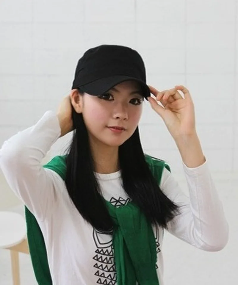 Хлопковая шапка для женщин и мужчин Регулируемая Кепка унисекс одноцветная