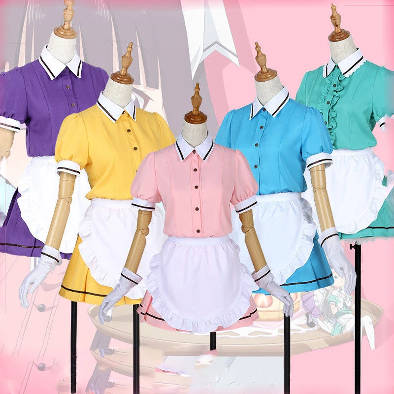 Смесь Hideri канзаки кофе горничной майка Sakuranomiya Косплей Костюм для