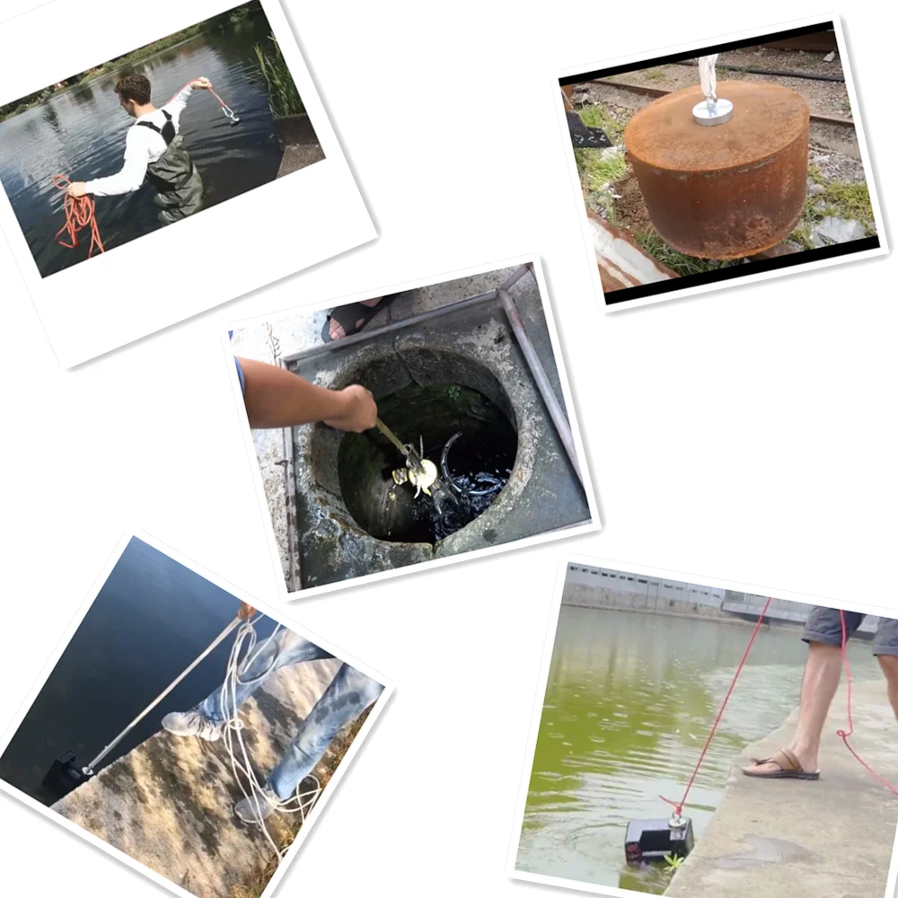 

PTSNET D48 90KG Fishing Magnets Super Stronot Salvage Fishing Hook Strongest Permanent Powerful Magnetic Sink hole flying ring