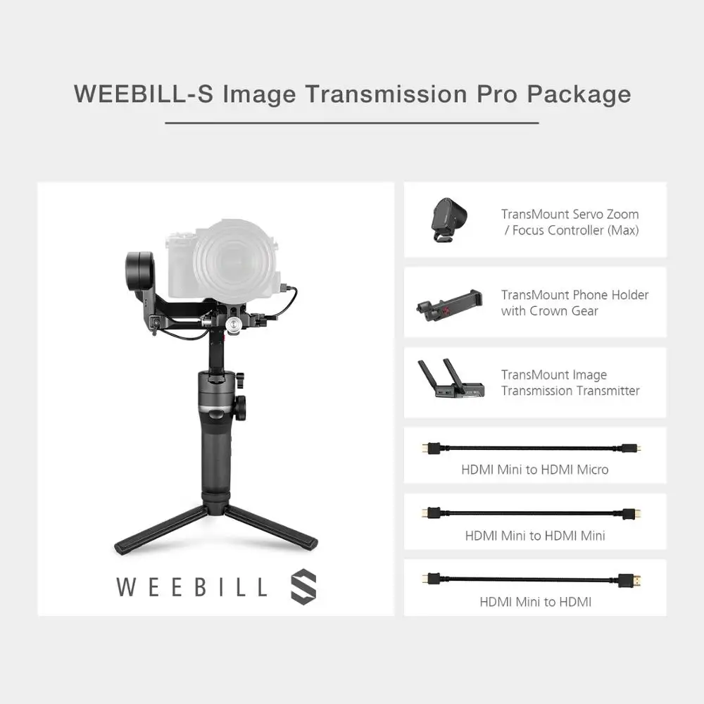 Zhiyun Weebill S Портативный 3-осевой ручной шарнирный стабилизатор для камеры GoPro OLED Дисплей для цифровой однообъективной зеркальной камеры Canon EOS R A7M3 Z6 S1 беззеркальных Камера - Комплект: Kit 2