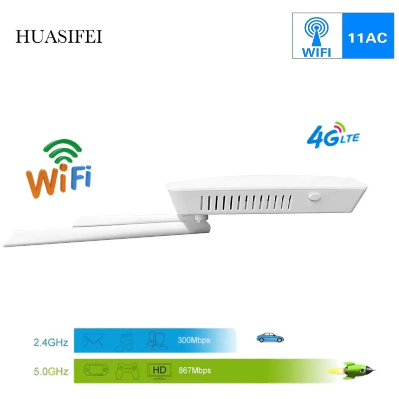 New CAT6 SIM card dual frequency gigabit WiFi router 4g wifi router 1200Mbps wireless hotspot wifi repeater router 4g sim card