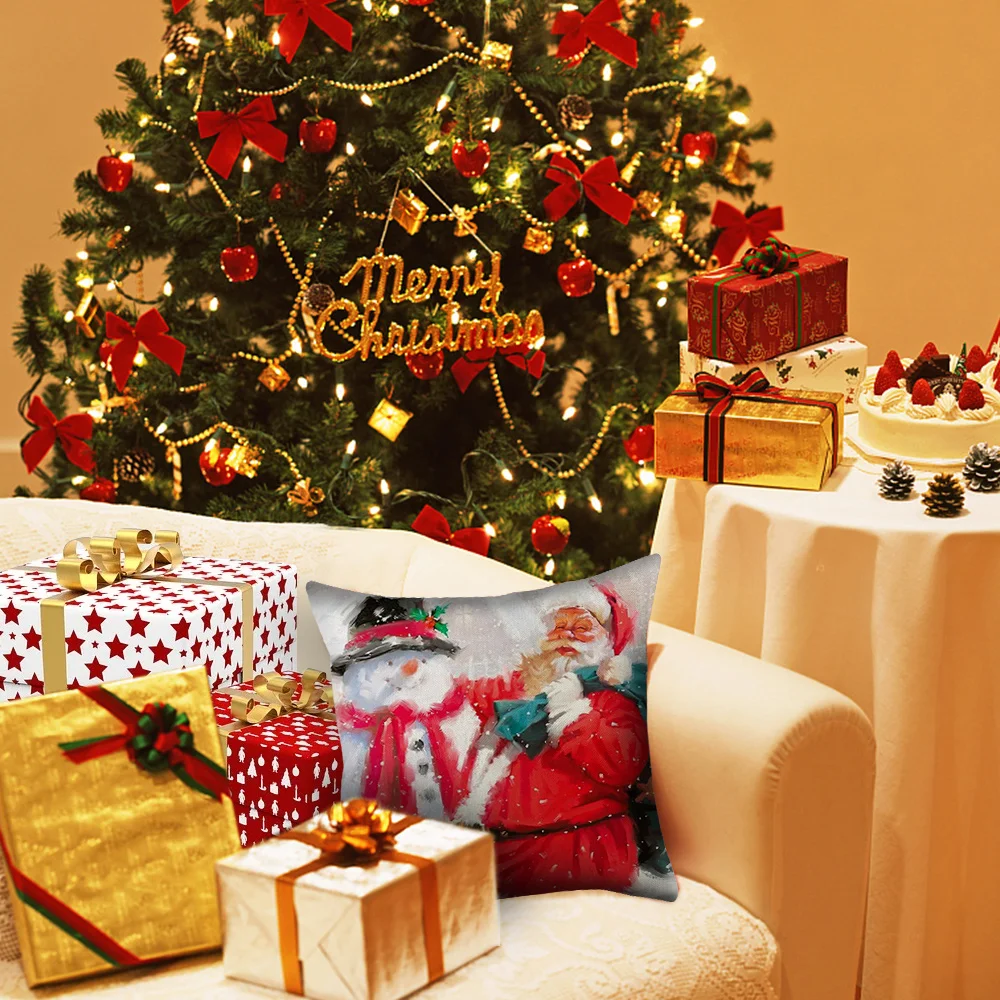 Чехол для подушки с Рождеством 2020 рождественские украшения дома Рождественский