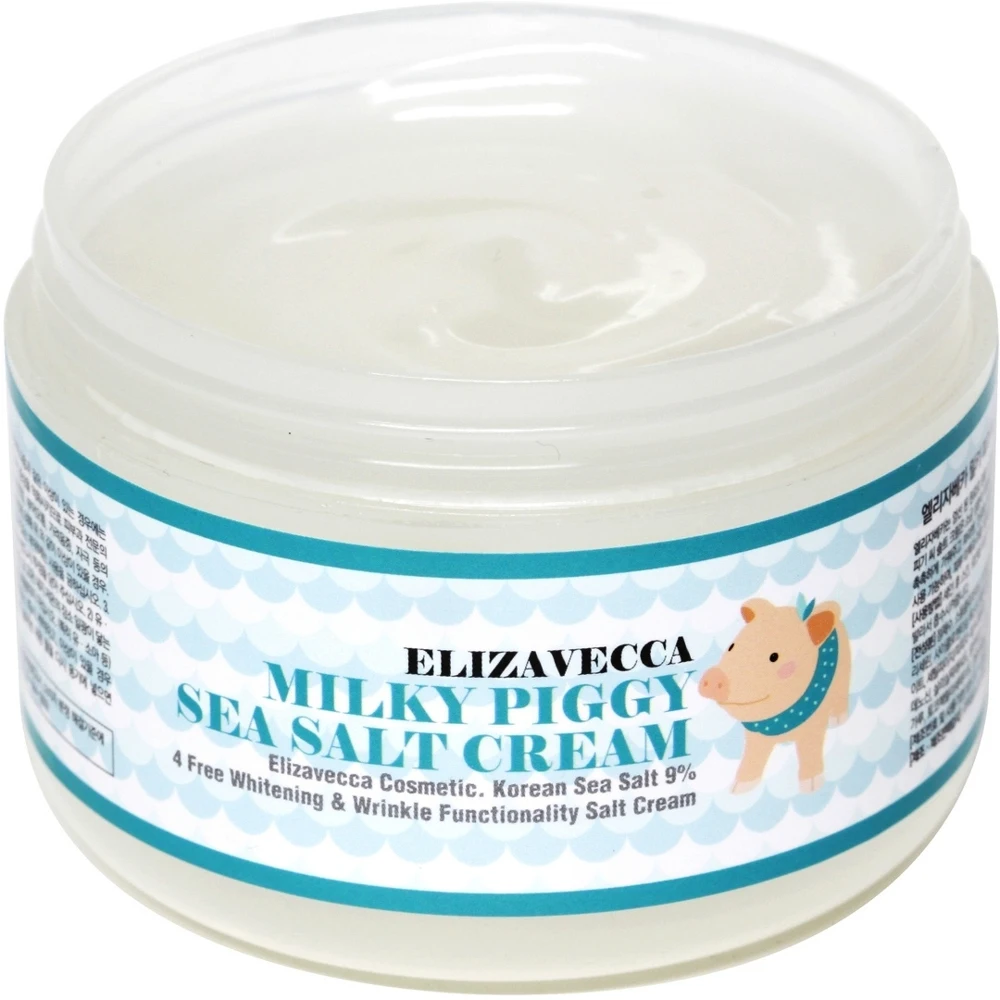 Elizavecca омолаживающий крем для лица с коллагеном и морской солью Milky Piggy Sea Salt Cream