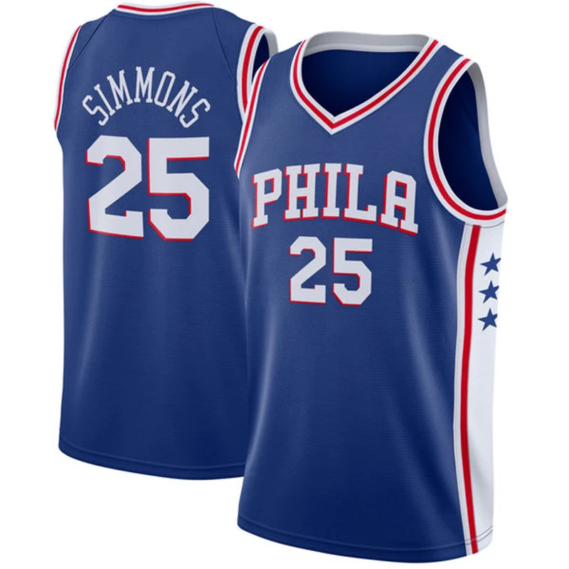 

2021 City Edition Embroidery Allen Iverson Basketball Jerseys Joel Embiid 21 Vest Clothing Ben Simmons 25 T Shirt Men Tank Tops