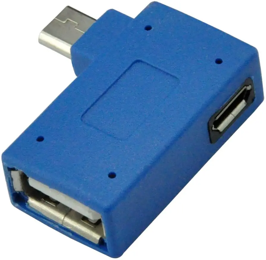 

Адаптер OTG Micro USB 2,0 с Micro USB «папа» на USB «мама», черный хост-адаптер 90 градусов с зарядкой Micro USB для Samsung