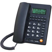 home landline phone caller id telephone desktop corded dial back number storage for home office hotel restaurant telefone
