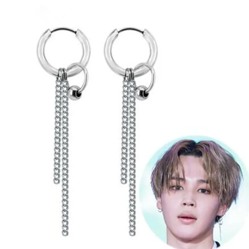 Спайк искусственной датчик вдохновил круглые гвоздики серьги K-POP в Корейском