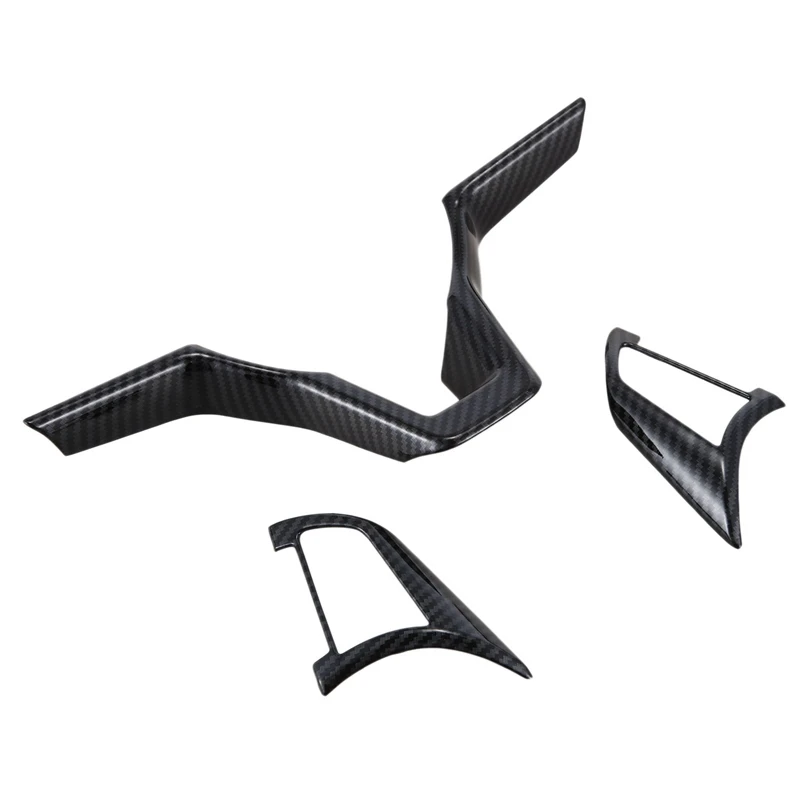 

Carbon Fiber ABS Car Steering Wheel Covers Trim Sticker Trim Frame Panel Hood for 2017-2020 Nissan X-Trail T32 Qashqai