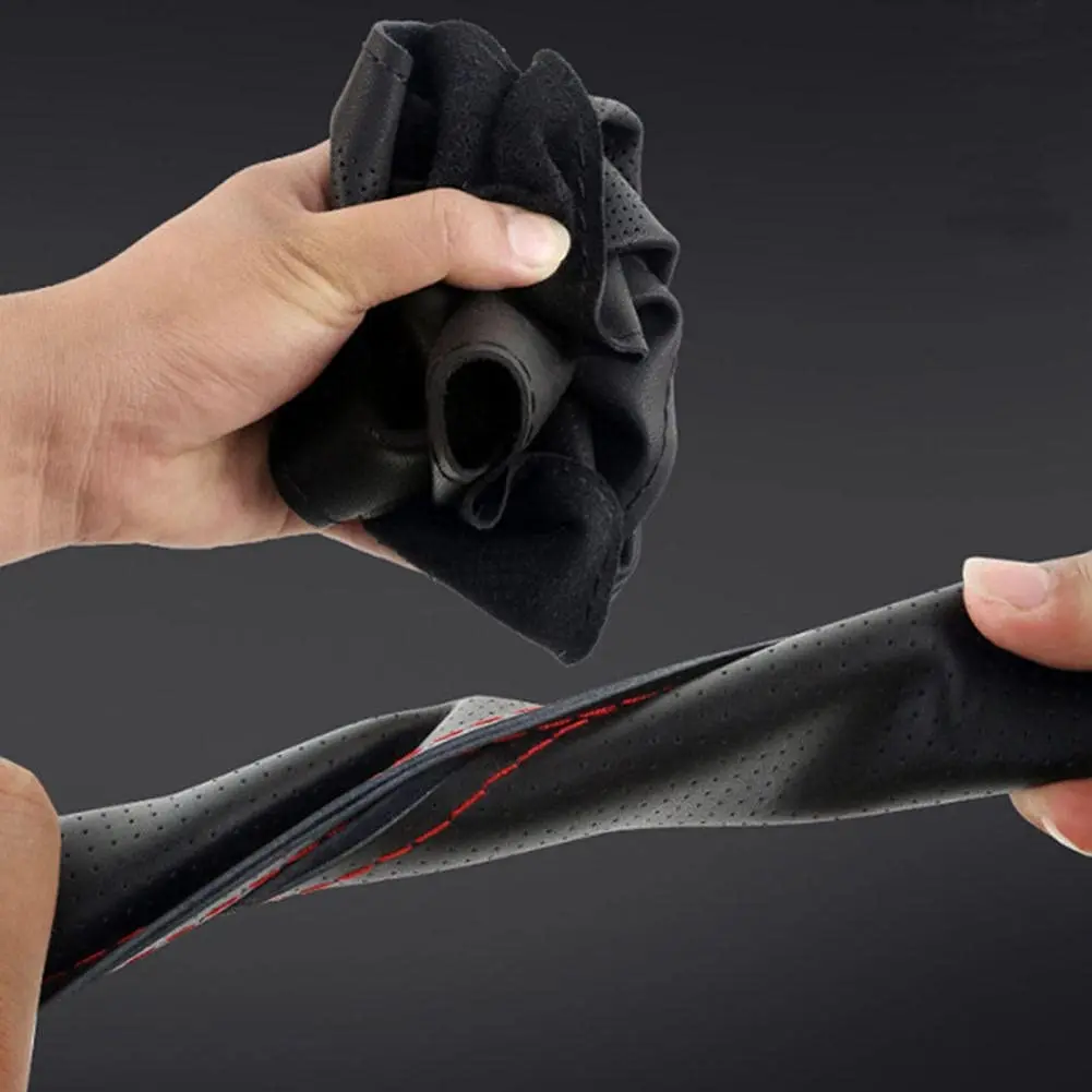 Тесьма на рулевом колесе крышка рулевого колеса автомобиля с иглами и нитью