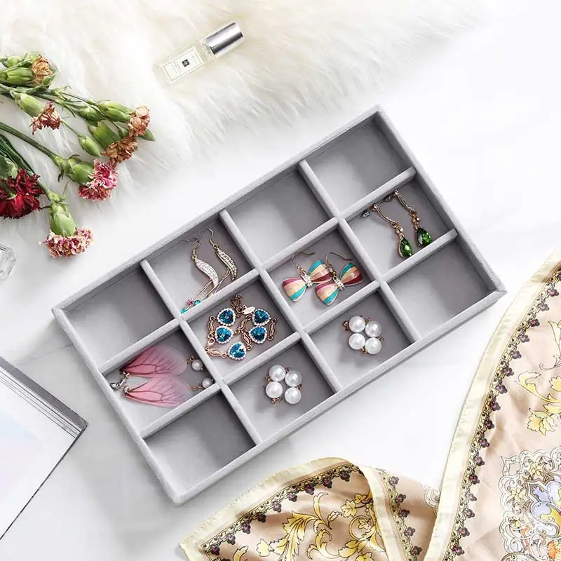 Ящик DIY для хранения ювелирных изделий лоток кольцо подарочная коробка для браслета ювелирные изделия Органайзер держатель серьги небольшой размер подходит для большинства помещений