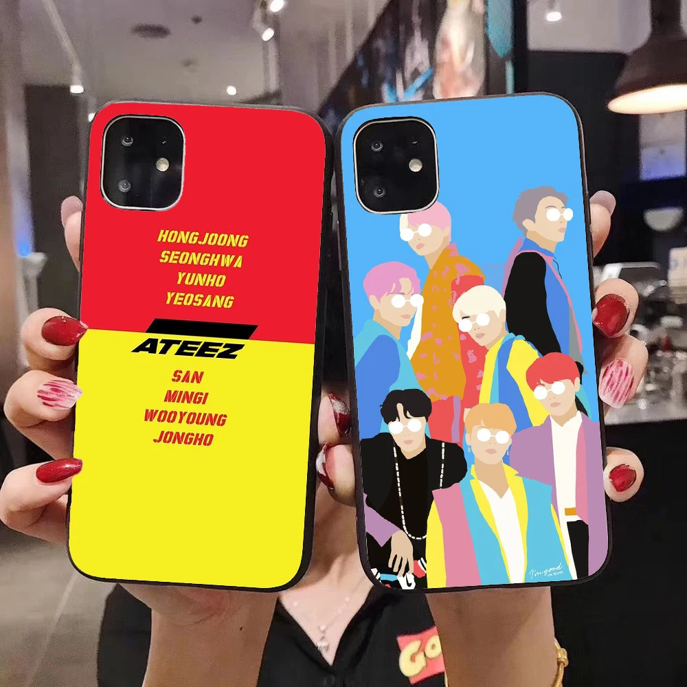 Мягкий силиконовый чехол ATEEZ HongJoong SeongHWA для iphone11 Pro MAX 6 6S Plus 7 8 X XR XS MAX|Бамперы| |