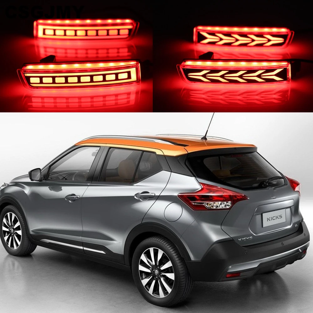 CSGJMY 2 шт. Светодиодный отражатель для Nissan ногами 2016 - 2020 хвостовой части