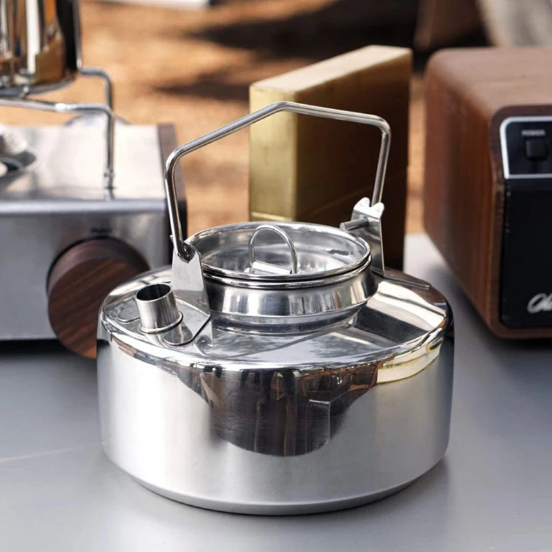 Походный чайник объемом 1 литр отлично подходит для кипячения воды замерзания