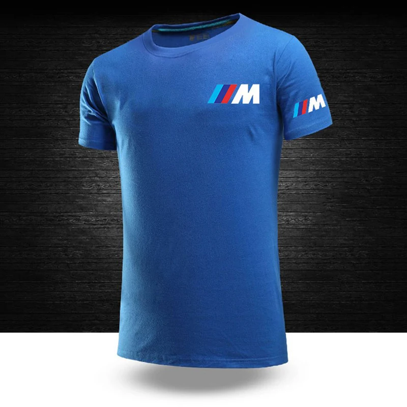 

2021 BMW M Power summer cotton men's funny top casual short-sleeved solid color unisex round neck hip-hop T-shirt sports top