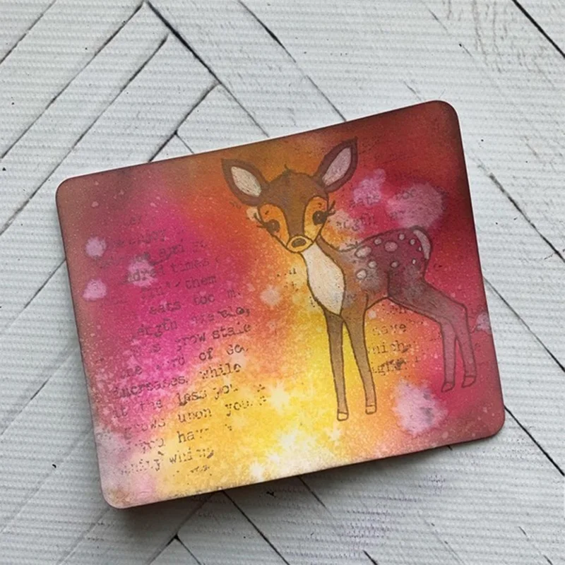 Металлические штампы и резиновые для рукоделия скрапбукинг олень лиса ранний