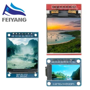 Полноцветный ЖК-модуль TFT 0,961,3, 1,44 дюйма, IPS 7P SPI HD 65K, ST7735, Привод IC 80*160 (не OLED) для Arduino