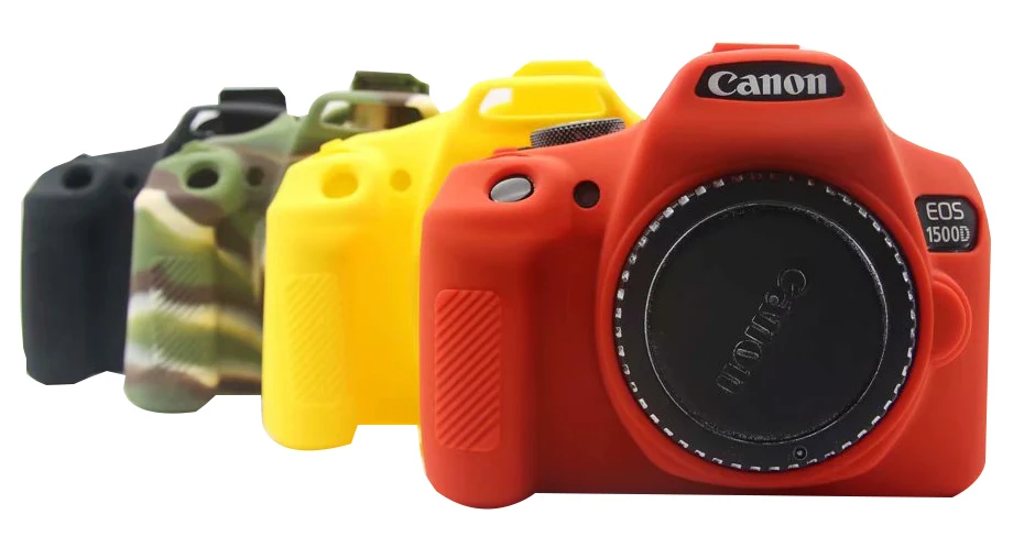 Сумки для камеры Canon EOS 1300D 1500D Мягкий силиконовый чехол цвет резиновый чехол для Canon EOS Rebel T6 Камера Сумка Открытие батареи