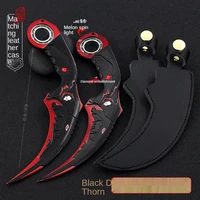 claw knife life and death sniper crossing the line of fire rotating dark moon double thorn alloy sword toy model weaponno edge