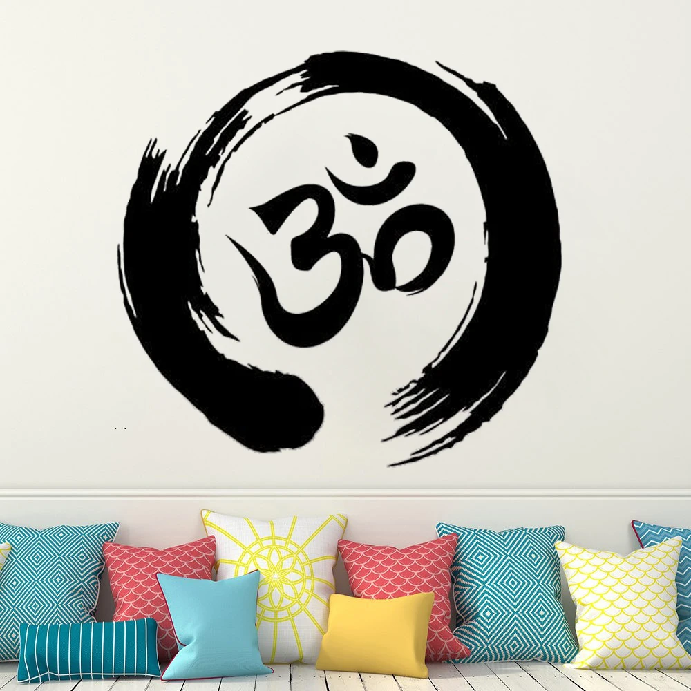 

Boop Decals Zen Circle Om Meditation Wall Stickers Poster Vinyl Livingroom Bedroom Teen Yoga Namaste Decoration Mural DW20885