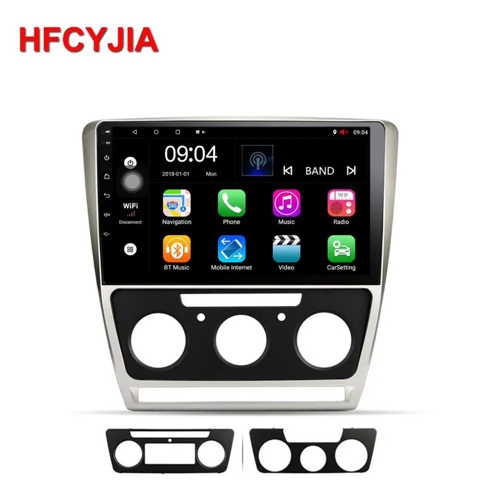 HFCYJIA 10," Android 8,1 Система Автомобильный мультимедийный плеер для Skoda Octavia 2010-2013 gps Navi BT SWC 2+ 32G/1+ 16G ram wifi OBD DVR