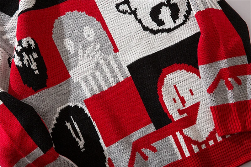 Осень 2019 новинка свитер с узором в стиле хип-хоп для мужчин | Мужская одежда