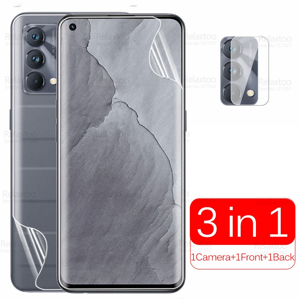 

3to1 Hydrogel Film For Oppo Realme GT Master Realmi G T GTMaster RMX3361 Front Back Camera Protective Screen Protector Not Glass
