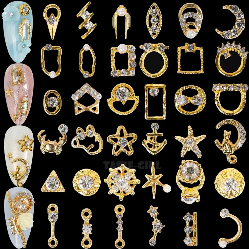 6 ячеек/упаковка Блестящие Стразы для ногтей|Стразы и украшения| |