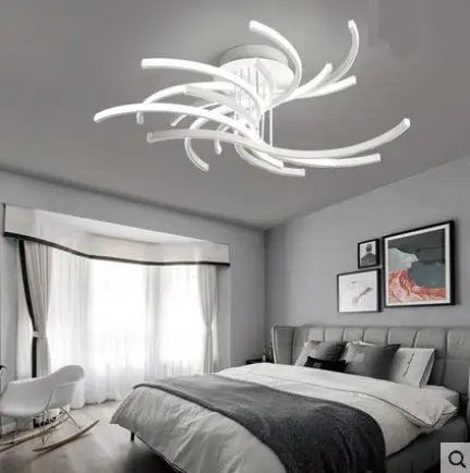 

Простая Современная креативная светодиодная лампа, модный художественный потолочный светильник для кабинета, спальни, гостиной, кухни, кор...