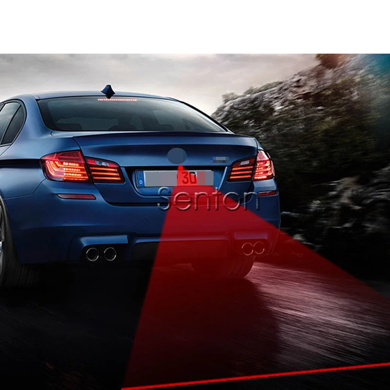 12V Предупреждение анти столкновения автомобиля лазерный задний противотуманный