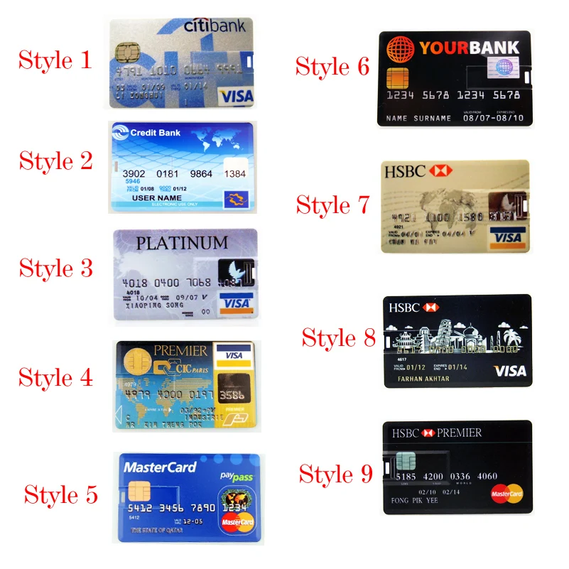 Настраиваемый Логотип высокоскоростной HBSC MasterCard банк кредитная карта флэш