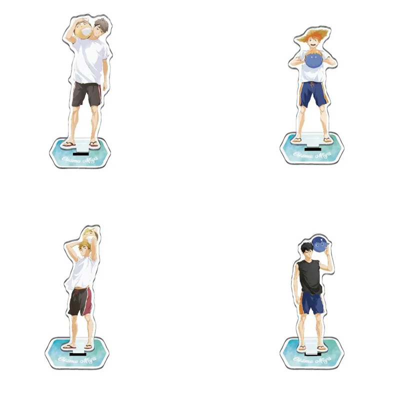 

1 шт. Мультфильм Аниме Haikyuu! Акриловая подставка Hinata Shoyo Kageyama Tsukishima Sugawara модель тарелка настольное украшение Фигурки игрушки