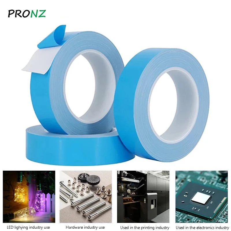 

25M/Roll Transfer Tape Double Side Thermal Conductive Adhesive Tape For Chip PCB LED Strip Heatsink 8/10/12/15/20/25mm Width