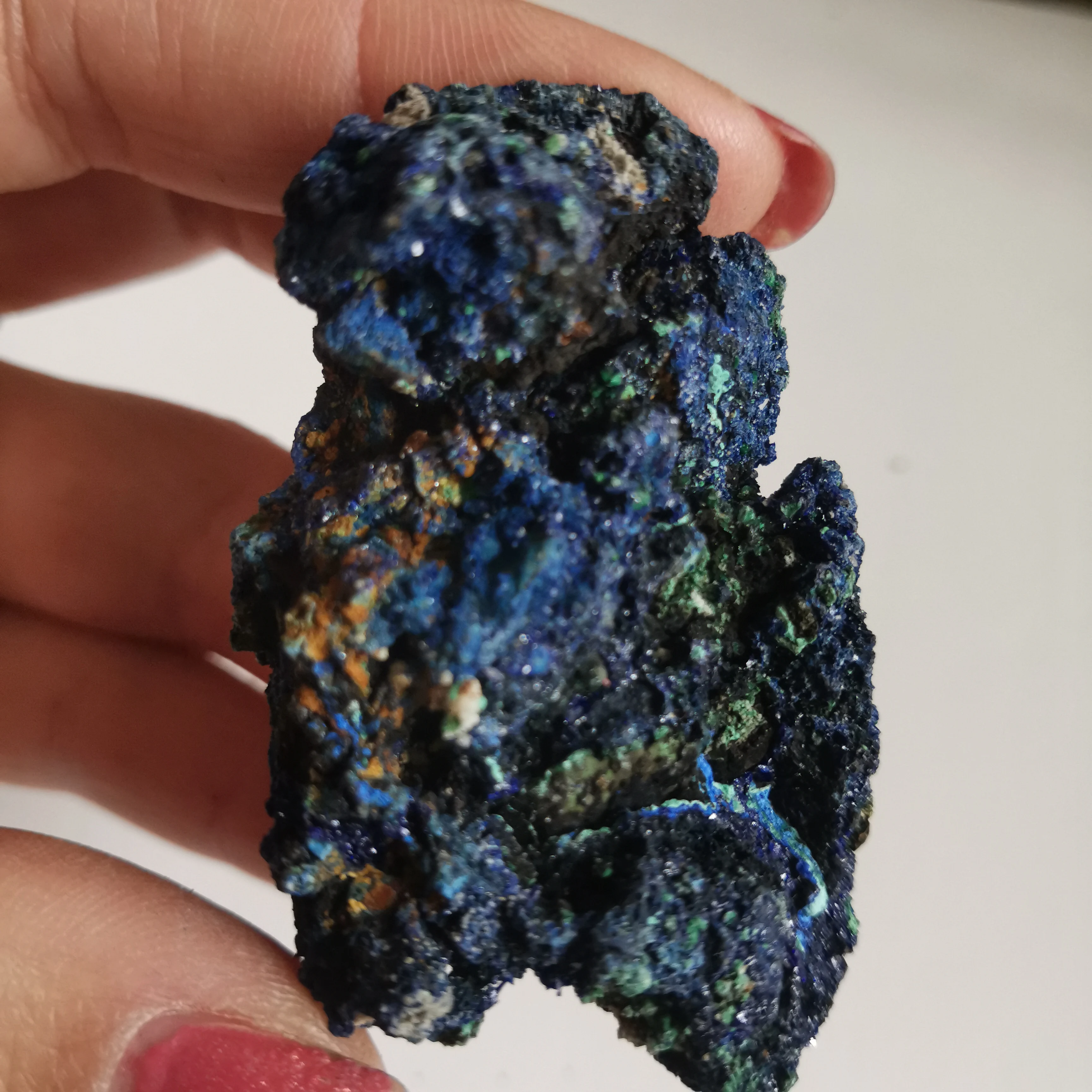 41 г натуральный чессилитовый материал образец Azurite Geode Bule и зеленый Целебный
