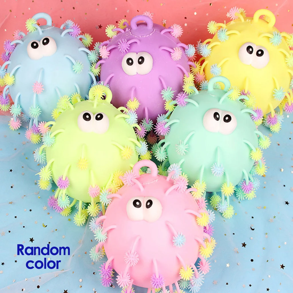 

Funny Decompression Toys Adults Kids Novelty Flash Sensory Fidget Rubber Toy 8inch