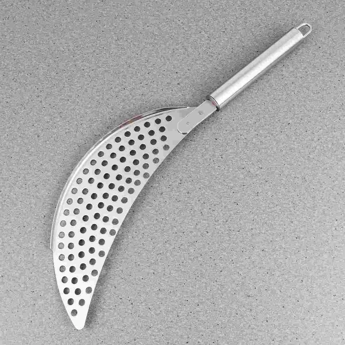 

Сливное сито из нержавеющей стали, серповидная форма, тонкий сливной фильтр, плита, кухонные принадлежности для дома q5