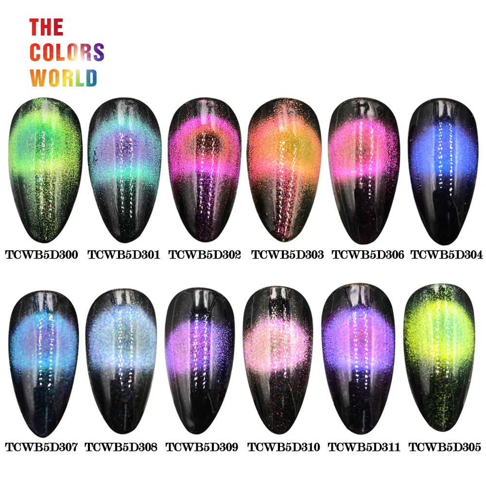 Искусственный 9D хамелеон кошачий глаз порошок для ногтей галактика звездное