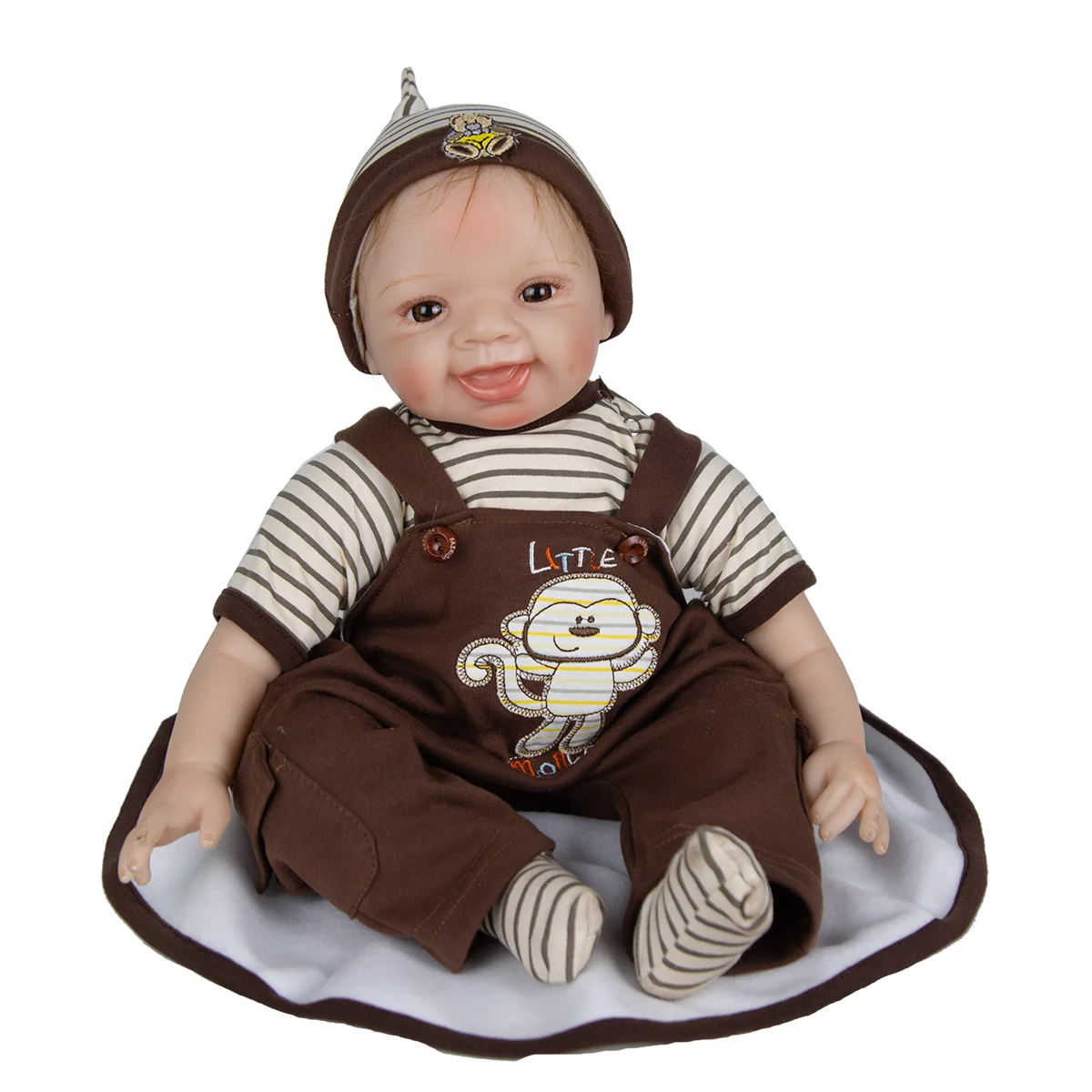 

Classical Mohair Reborn Baby Dolls Boy Or Girl 22 Inch Cloth Body Clearance Newborn Toddler Dolls Toy Kids Birthday Gift